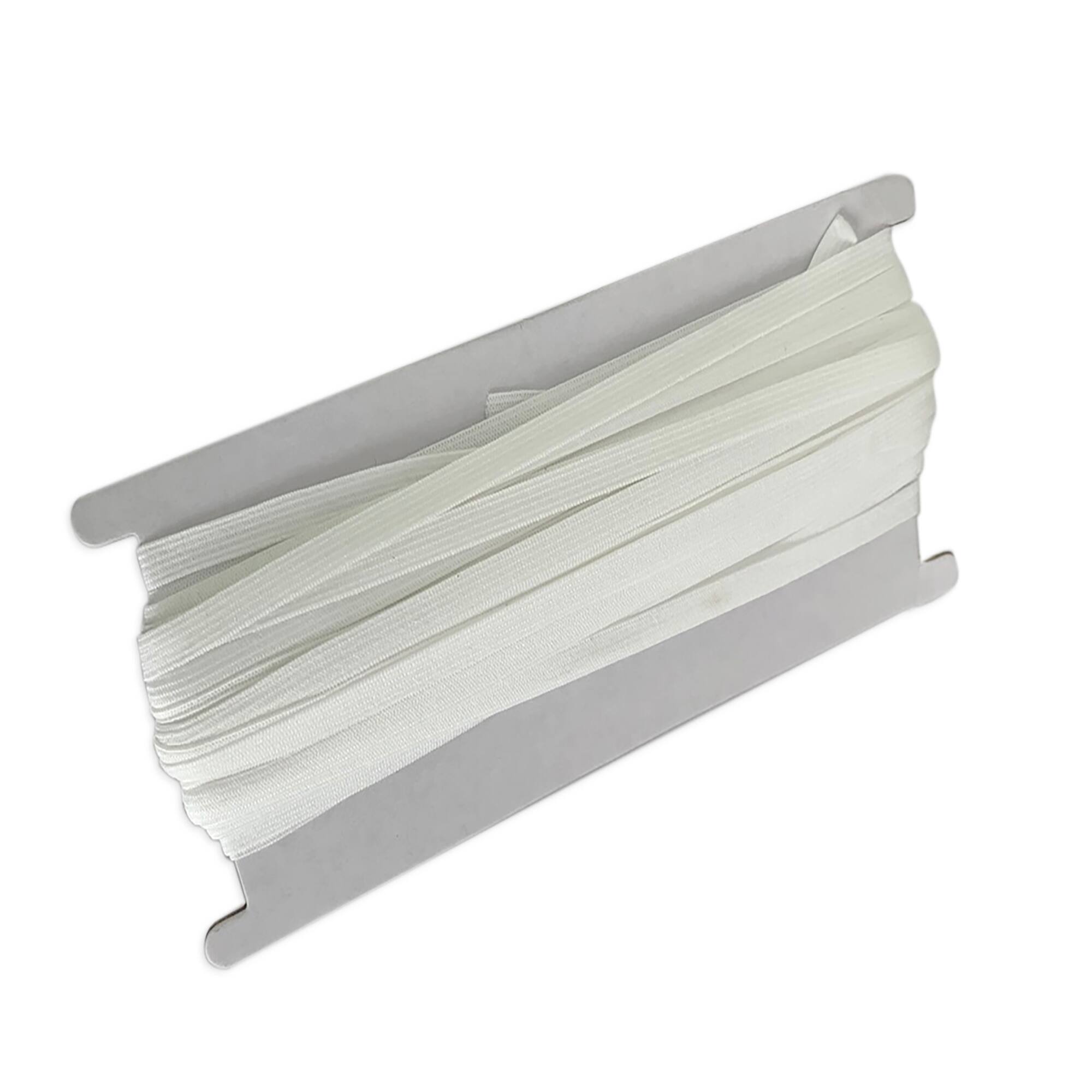 Poly-Fil® 1/4" White Poly/Latex Braided Elastic